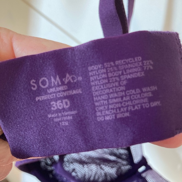 Soma Unlined Perfect Coverage Bra - Picture 4 of 5